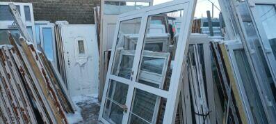 Okna i drzwi 1000- ące sztuk używane MEGA składy i place
