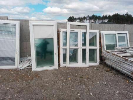 Okna i drzwi 1000- ące sztuk używane MEGA składy i place