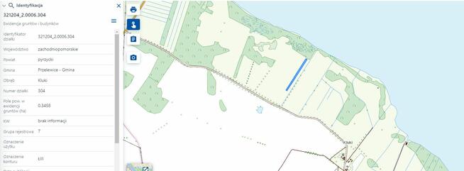 Działka nad Jeziorem Płoń