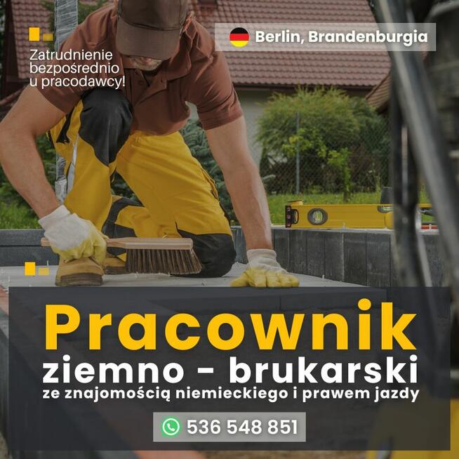 Pracownik ziemno-brukarski z niemieckim - Berlin
