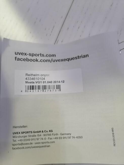 KASK JEŹDZIECKI UVEX ONYXX 49-54 BLACK mat