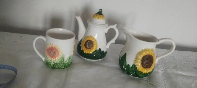 Zestay kuchenny z motywem kwiatowym