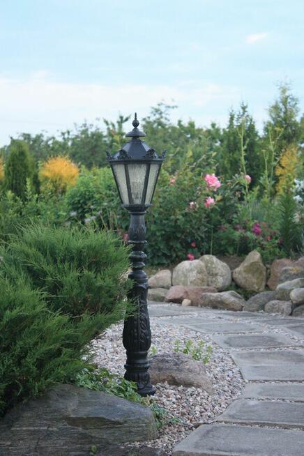 LAMPA ŻELIWNA OGRODOWA OŚWIETLENIE H-123cm Gartenlaterne