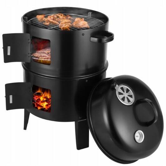 Grill Węglowy Wędzarnia 3w1 Palenisko Stalowe