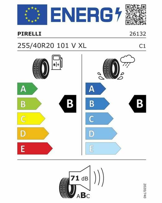1x Pirelli Scorpion Verde 255/40/20 101 V opona letnia