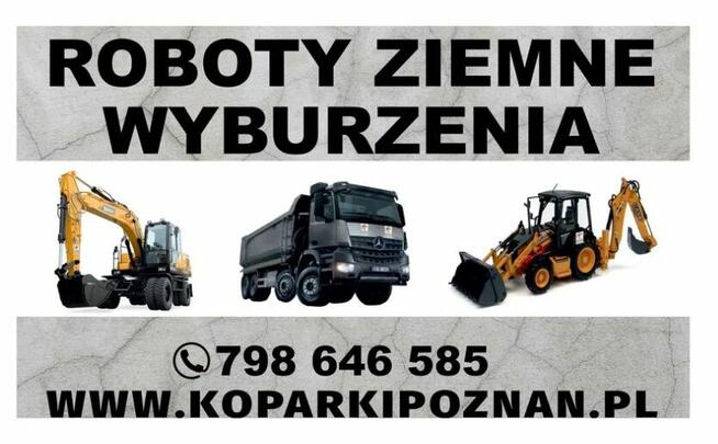 Wynajem koparki z operatorem Wyburzenia Poznań
