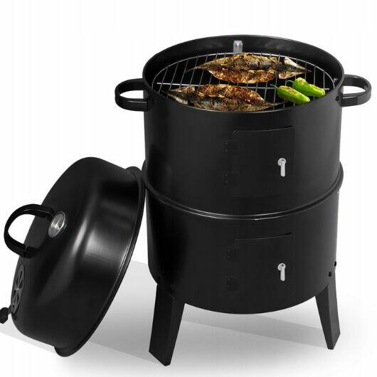 Grill Węglowy Wędzarnia 3w1 Palenisko Stalowe