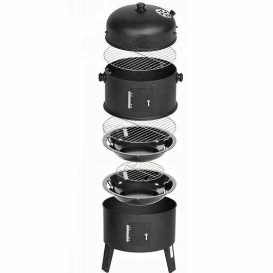 Grill Węglowy Wędzarnia 3w1 Palenisko Stalowe