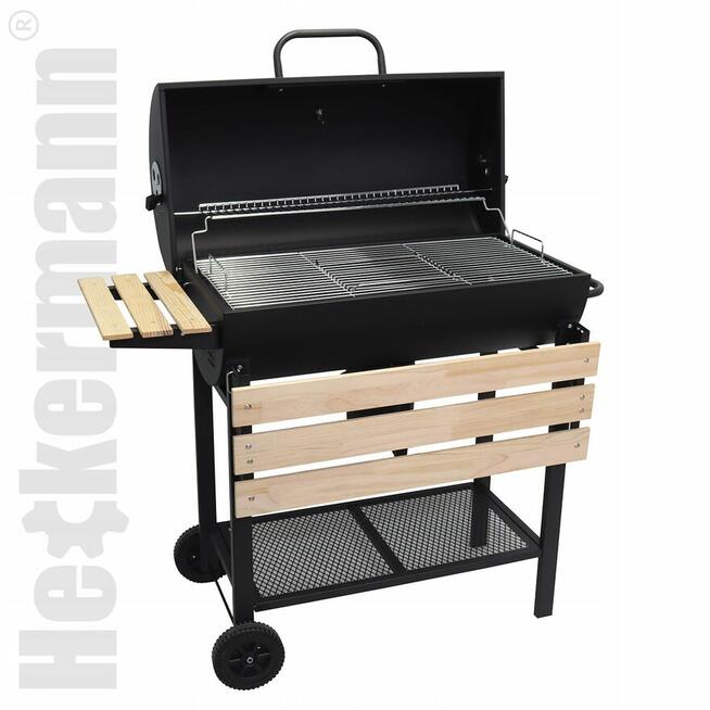 GRILL węglowy POKROWIEC GRATIS STAL CHROM gril 2 półki