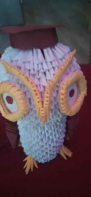 Sowa origami modułowe