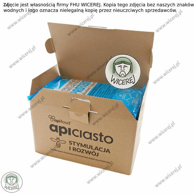 Ciasto Dla Pszczół Apifood Protein PORCJOWANE 10KG (10x1kg)