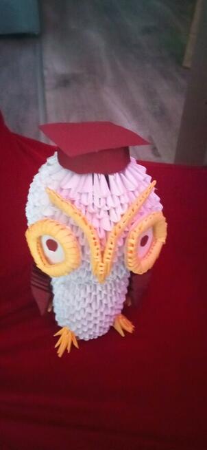 Sowa origami modułowe