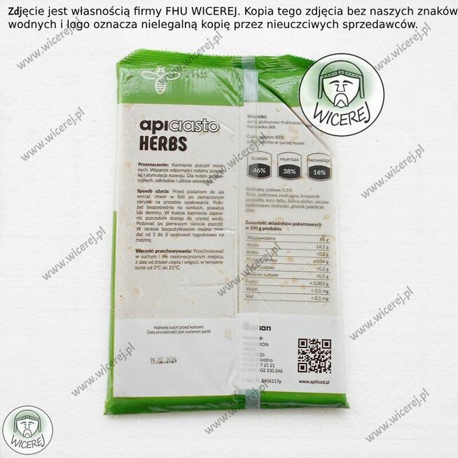 Ciasto Apifood Herbs ApiCiasto 1KG z dodatkiem ziół