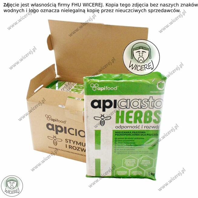 Ciasto Apifood Herbs ApiCiasto 1KG z dodatkiem ziół