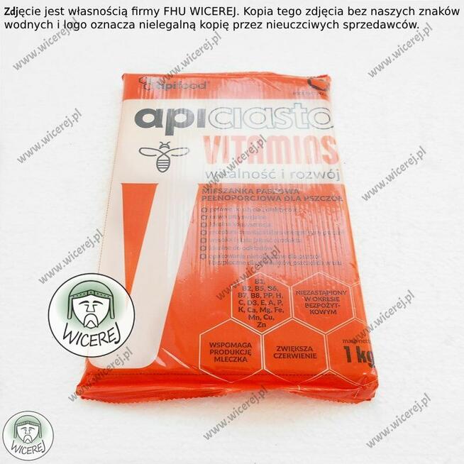 Ciasto Apifood Vitamins Apiciasto 10KG PORCJOWANE 10x1kg