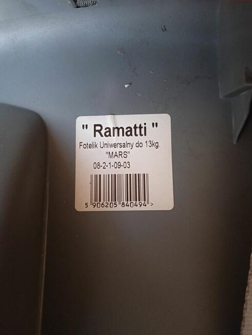 Fotelik -Nosidełko RAMATTI 0-13 kg