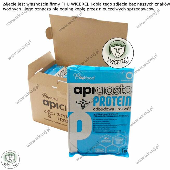 Ciasto Dla Pszczół Apifood Protein PORCJOWANE 10KG (10x1kg)