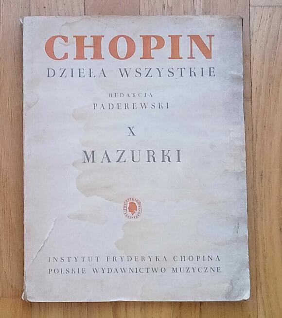Chopin Mazurki Redakcja Paderewski PWM 1953