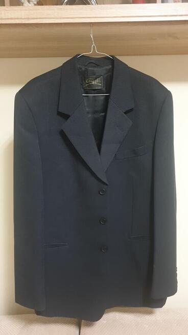 Garnitur męski z kamizelą czarny