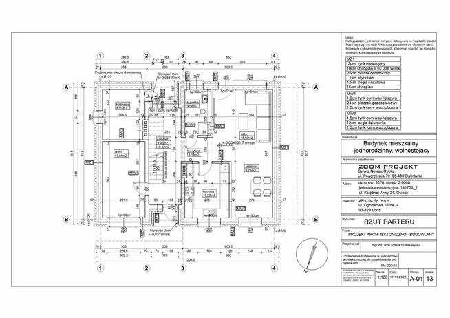 Dom wolnostojący 147 m2 działka 815 m do aranżacji - Osieck