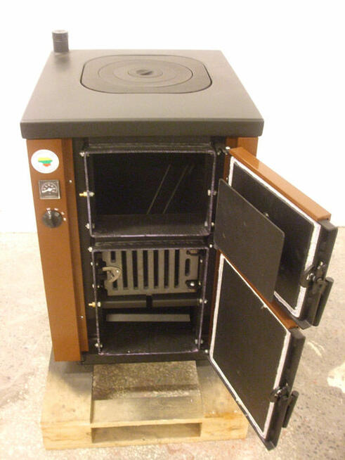 Kuchnia węglowa - kocioł c.o. KALVIS 4B-1 brązowa