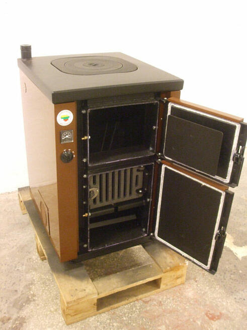 Kuchnia węglowa - kocioł c.o. KALVIS 4B-1 brązowa