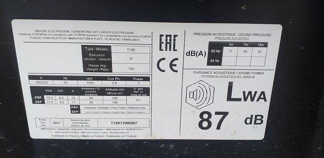 Agregat prądotwórczy