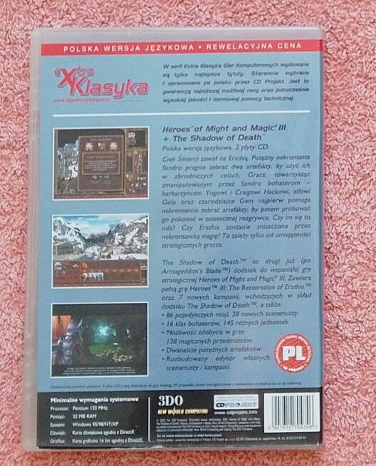 Heroes 3 The Shadow of Death plus dodatki PL PC