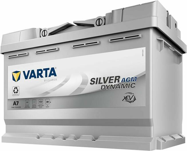 Akumulator VARTA AGM START&STOP A7 70Ah 760A Łódź
