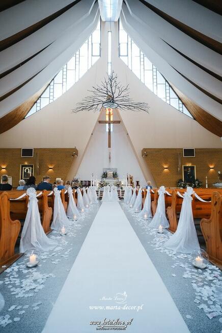 Dekoracje ślubne MARTADECOR kościół Trojmiasto
