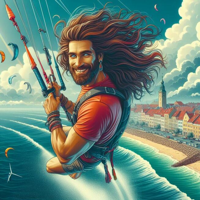 Kitesurfing - kursy na HEL66 pakiety - możliwość noclegu.