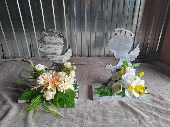 kompozycje świąteczne stelaże misy cemenciaki wiązanki