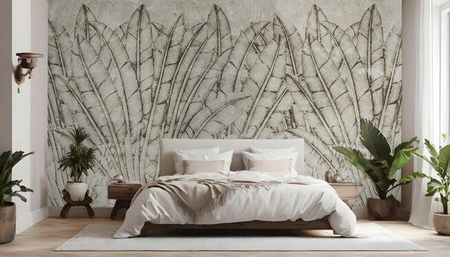 Tapeta boho do salonu