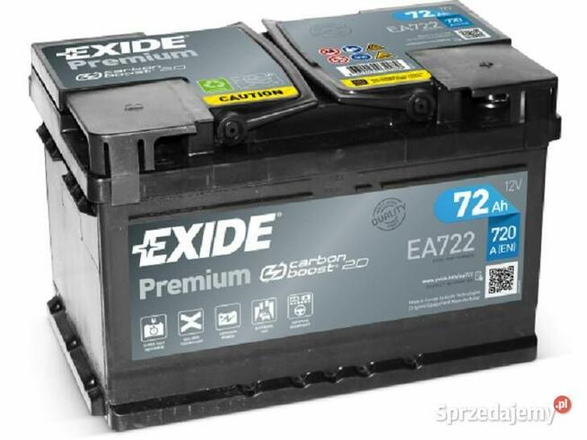 Akumulator 72Ah 720A Exide Premium PRAWY PLUS