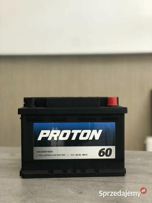 Akumulator 60Ah 480A PROTON Niski Prawy Plus