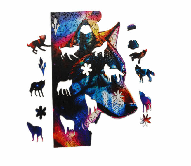 Puzzle Drewniane Premium EKO Wiłk A4