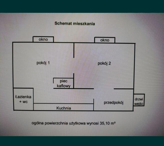 Zamienię mieszkanie 35,1 m² na większe