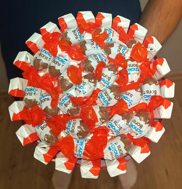 Słodki Bukiet jadalny ze słodyczami Kinder