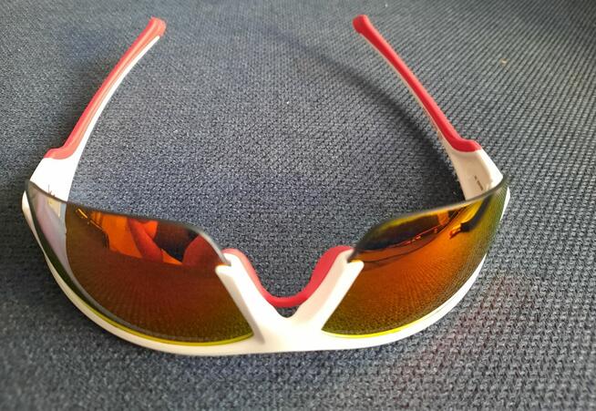 Uvex Okulary sportowe Sportstyle 215 lustrzane białe defekt