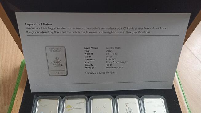 2 $ Dolar SZTABKI SREBRO 1/2 oz uncja NIEKOŃCZĄCY SIĘ RAJ