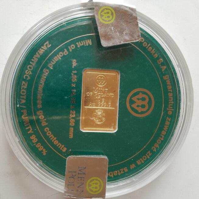 Sztabka złota 10g Mennica edycja limitowana