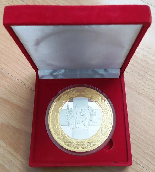 Wilhelm Tell CERTYFIKAT GIGANT SREBRO Moneta Medal Złoto Etu