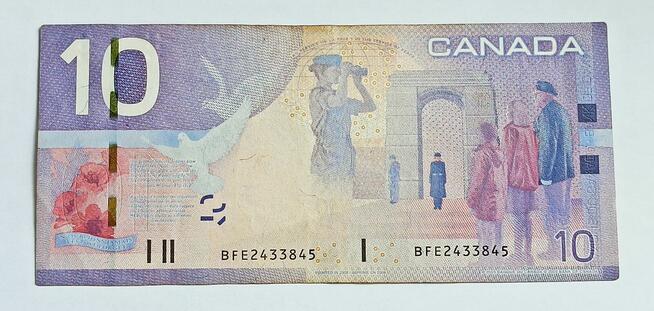 10 $ kanadyjskich 2005 r.