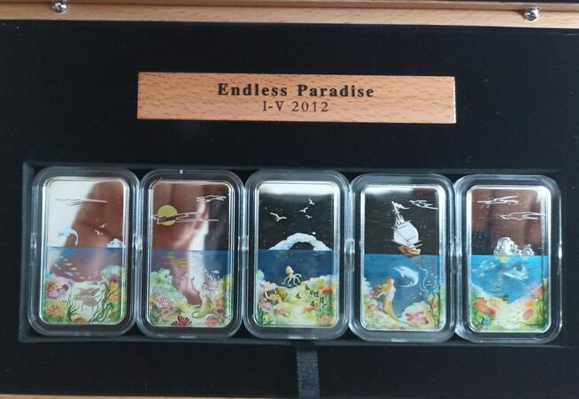 2 $ Dolar SZTABKI SREBRO 1/2 oz uncja NIEKOŃCZĄCY SIĘ RAJ