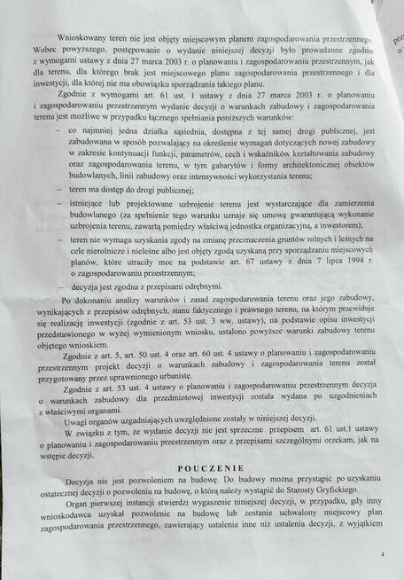 Działka z warunkami - obiekt handlowo usługowy 400m2+