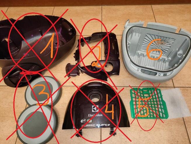 Electrolux Classic Silence ZCS2240VEL- odkurzacz na CZĘŚCI!