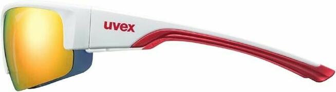 Uvex Okulary sportowe Sportstyle 215 lustrzane białe defekt