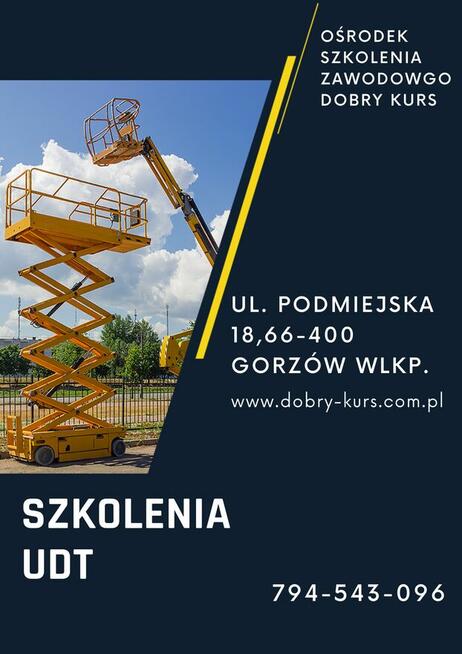 Kurs obsługi podnośników koszowych 14.11.2025