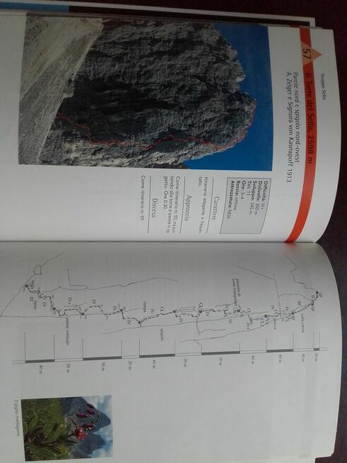 wspinaczka Val Gardena -topo przewodnik