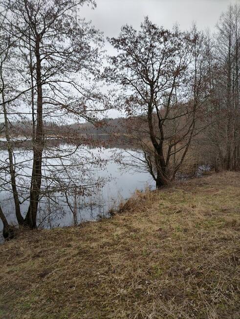 Gąski gm. Olecko. Działka z linią brzegową jeziora